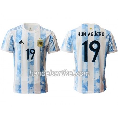 Argentinien Kun Agüero 19 Heim Trikotsatz 2020